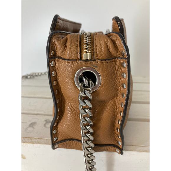 MICHAEL KORS, SMALL BROWN LEATHER CROSSBODY BAG (ASIS) - Picture 4 of 16